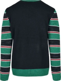 "Saviour Christmas Sweater" Christmas Jumper Zwart-groen-wit Van Urban Classics -Sportkleding 468956b