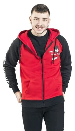 "Since 1929" Vest Met Capuchon Rood-zwart Van Mickey & Minnie Mouse -Sportkleding 473002wa
