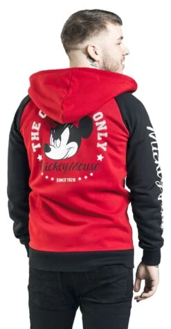 "Since 1929" Vest Met Capuchon Rood-zwart Van Mickey & Minnie Mouse -Sportkleding 473002wb