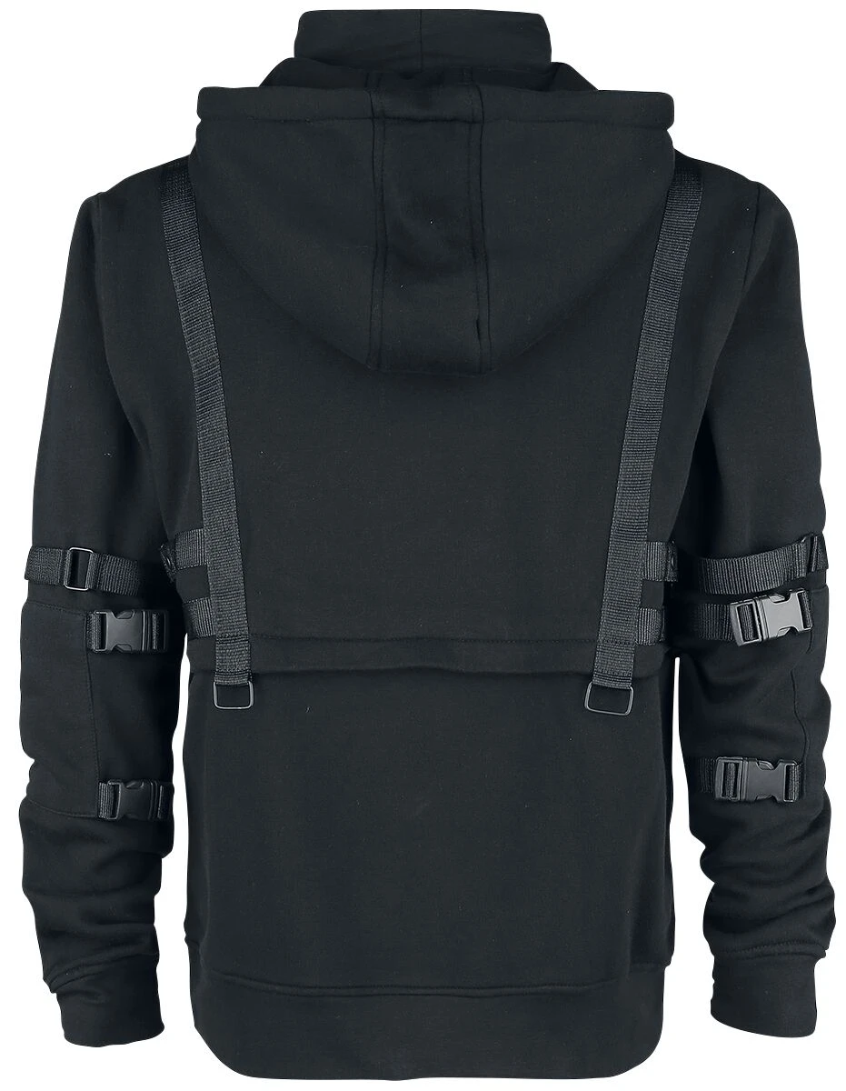 "Teo Hood" Trui Met Capuchon Zwart Van Chemical Black 4 "Teo Hood" Trui Met Capuchon Zwart Van Chemical Black - Afbeelding 2