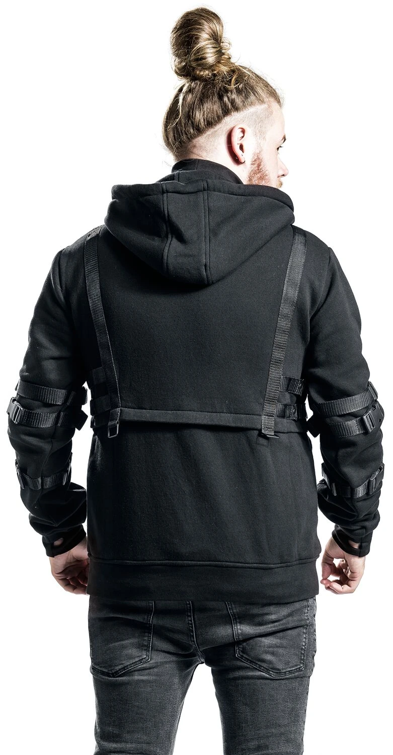 "Teo Hood" Trui Met Capuchon Zwart Van Chemical Black 7 "Teo Hood" Trui Met Capuchon Zwart Van Chemical Black - Afbeelding 5