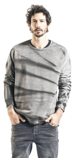 "Joe Sweatshirt" Sweatshirts Grijs-zwart Van Outer Vision -Sportkleding 474769wa