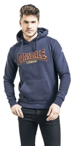 "LL002 Hooded Classic" Trui Met Capuchon Blauw Van Lonsdale London -Sportkleding 480499wa