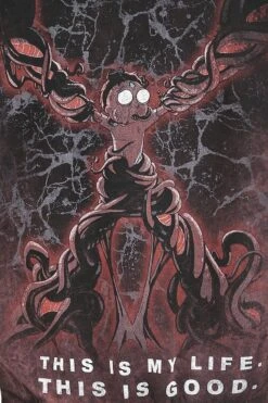 "This Is My Life. This Is Good." Trui Met Capuchon Rood Van Rick And Morty -Sportkleding 491876d