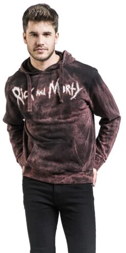 "This Is My Life. This Is Good." Trui Met Capuchon Rood Van Rick And Morty -Sportkleding 491876wa
