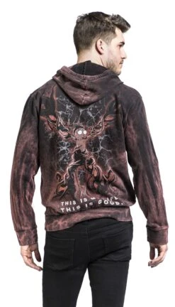 "This Is My Life. This Is Good." Trui Met Capuchon Rood Van Rick And Morty -Sportkleding 491876wb