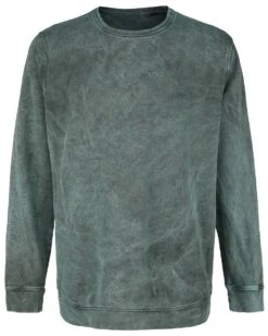 "Man's Sweat Shirt Joe" Sweatshirts Grijs-turquoise Van Outer Vision