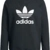 "Trefoil Crew" Sweatshirts Zwart-wit Van Adidas -Sportkleding 494754a
