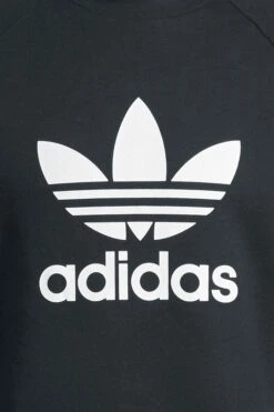 "Trefoil Crew" Sweatshirts Zwart-wit Van Adidas -Sportkleding 494754d