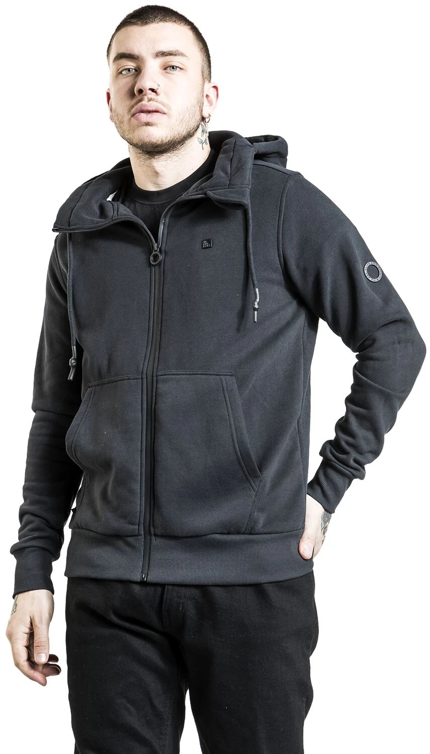 "TrasherAK A Sweat Jacket" Vest Met Capuchon Zwart Van Alife And Kickin 6 "TrasherAK A Sweat Jacket" Vest Met Capuchon Zwart Van Alife And Kickin - Afbeelding 4