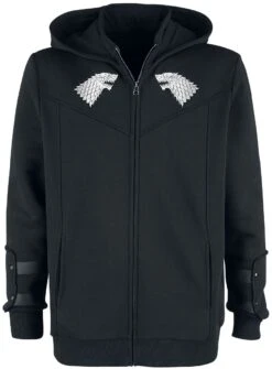 "House Stark" Vest Met Capuchon Zwart Van Game Of Thrones