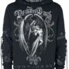 "Gothicana X Anne Stokes - Black Hoodie With Print And Details" Trui Met Capuchon Zwart Van Gothicana By EMP -Sportkleding 496277a