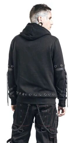 "Gothicana X Anne Stokes - Black Hoodie With Print And Details" Trui Met Capuchon Zwart Van Gothicana By EMP 13 "Gothicana X Anne Stokes - Black Hoodie With Print And Details" Trui Met Capuchon Zwart Van Gothicana By EMP -Sportkleding 496277wb