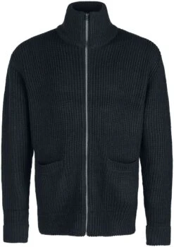 "Zip Cardigan" Cardigan Zwart Van Urban Classics