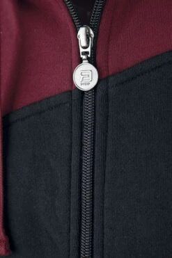 "Red-Black Hoodie Jacket" Vest Met Capuchon Bordeaux-zwart Van RED By EMP 8 "Red-Black Hoodie Jacket" Vest Met Capuchon Bordeaux-zwart Van RED By EMP -Sportkleding 507927d