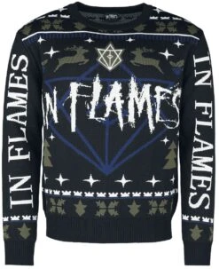 "Holiday Sweater 2022" Christmas Jumper Meerkleurig Van In Flames