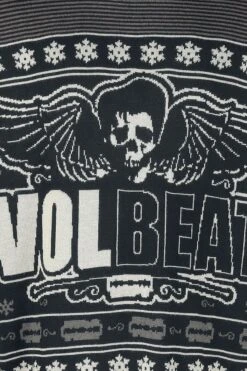 "Holiday Sweater 2022" Christmas Jumper Zwart Van Volbeat -Sportkleding 508959d
