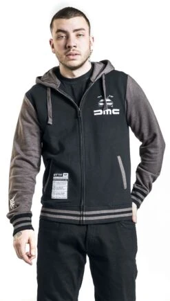 "Delorean" Vest Met Capuchon Zwart-donkergrijs Van Back To The Future -Sportkleding 511968wa