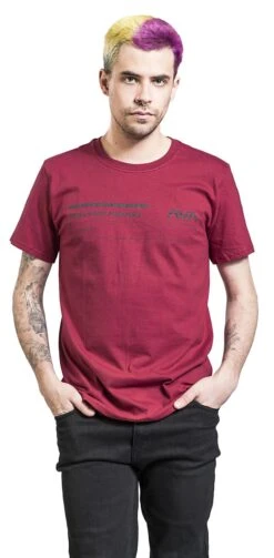 "Lifeforms Stack Back" T-shirt Wijnrood Van Angels & Airwaves -Sportkleding 515904wa