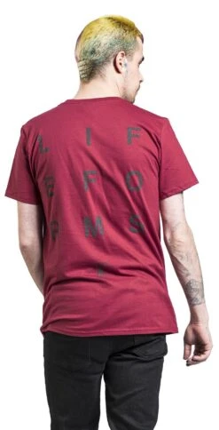 "Lifeforms Stack Back" T-shirt Wijnrood Van Angels & Airwaves -Sportkleding 515904wb