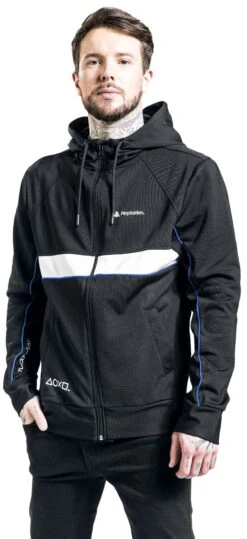 "White Icons" Vest Met Capuchon Zwart Van Playstation -Sportkleding 518278wa