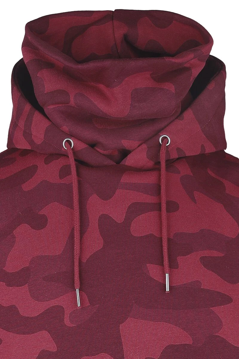 "Camo Hoodie Met Kraag" Trui Met Capuchon Bordeaux Van Black Premium By EMP 5 "Camo Hoodie Met Kraag" Trui Met Capuchon Bordeaux Van Black Premium By EMP - Afbeelding 3