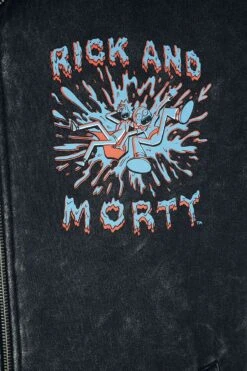 "Acid" Trui Met Capuchon Donkergrijs Van Rick And Morty -Sportkleding 520403d2