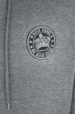 "Hoodie Met Ushed Wash" Trui Met Capuchon Grijs Van Rock Rebel By EMP 9 "Hoodie Met Ushed Wash" Trui Met Capuchon Grijs Van Rock Rebel By EMP -Sportkleding 520548d2