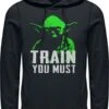 "Train You Must" Trui Met Capuchon Zwart Van Star Wars -Sportkleding 522573a