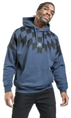 "Fb Grf Hdy" Trui Met Capuchon Blauw Van Adidas -Sportkleding 525152wa