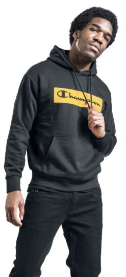 "Flock Box" Trui Met Capuchon Zwart Van Champion -Sportkleding 525491wa