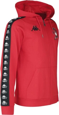 "Kappa X EMP Jack Met Capuchon" Vest Met Capuchon Rood Van EMP Special Collection -Sportkleding 526459c