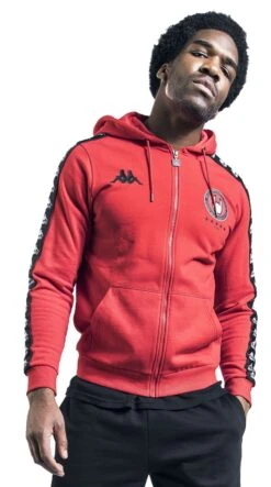 "Kappa X EMP Jack Met Capuchon" Vest Met Capuchon Rood Van EMP Special Collection -Sportkleding 526459wa