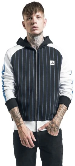 "Striped Logo" Vest Met Capuchon Meerkleurig Van Playstation -Sportkleding 528224wa