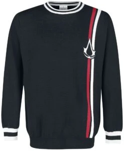 "Classic Logo - Christmas" Christmas Jumper Zwart Van Assassin's Creed
