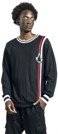 "Classic Logo - Christmas" Christmas Jumper Zwart Van Assassin's Creed -Sportkleding 528248wa