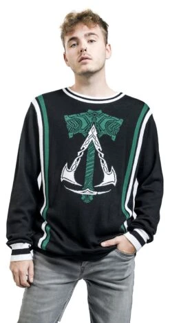 "Valhalla - Hammer Christmas" Christmas Jumper Zwart Van Assassin's Creed -Sportkleding 528251wa