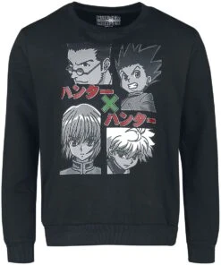 "Group" Sweatshirts Zwart Van Hunter X Hunter