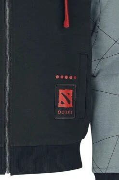 "Team Up" Vest Met Capuchon Zwart-grijs Van DOTA 2 -Sportkleding 532968d