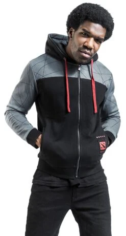 "Team Up" Vest Met Capuchon Zwart-grijs Van DOTA 2 -Sportkleding 532968wa