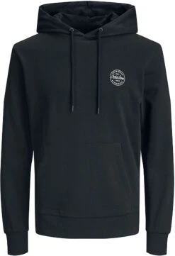 "JJESHARK HOODED JUMPER NOOS" Trui Met Capuchon Zwart Van Jack & Jones