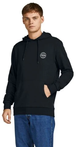 "JJESHARK HOODED JUMPER NOOS" Trui Met Capuchon Zwart Van Jack & Jones -Sportkleding 533104wa