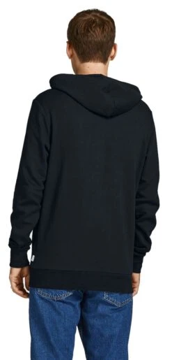 "JJESHARK HOODED JUMPER NOOS" Trui Met Capuchon Zwart Van Jack & Jones -Sportkleding 533104wb
