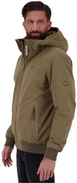 "Don AK A Jacket" Vest Met Capuchon Kaki Van Alife And Kickin -Sportkleding 534033wa2