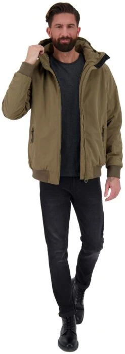 "Don AK A Jacket" Vest Met Capuchon Kaki Van Alife And Kickin -Sportkleding 534033wa3