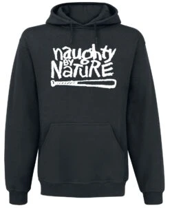"Classic Logo" Trui Met Capuchon Zwart Van Naughty By Nature
