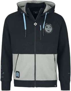 "Hunter" Vest Met Capuchon Zwart-grijs Van Destiny