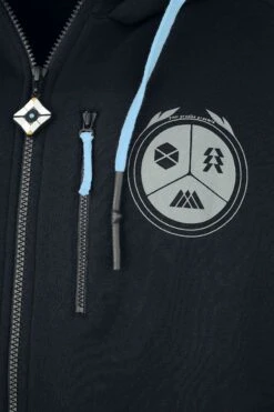 "Hunter" Vest Met Capuchon Zwart-grijs Van Destiny -Sportkleding 536369d