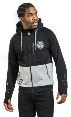 "Hunter" Vest Met Capuchon Zwart-grijs Van Destiny -Sportkleding 536369wa