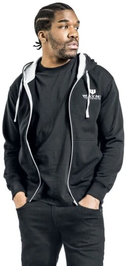 "Wayne Industries" Vest Met Capuchon Zwart Van Batman -Sportkleding 536882wa